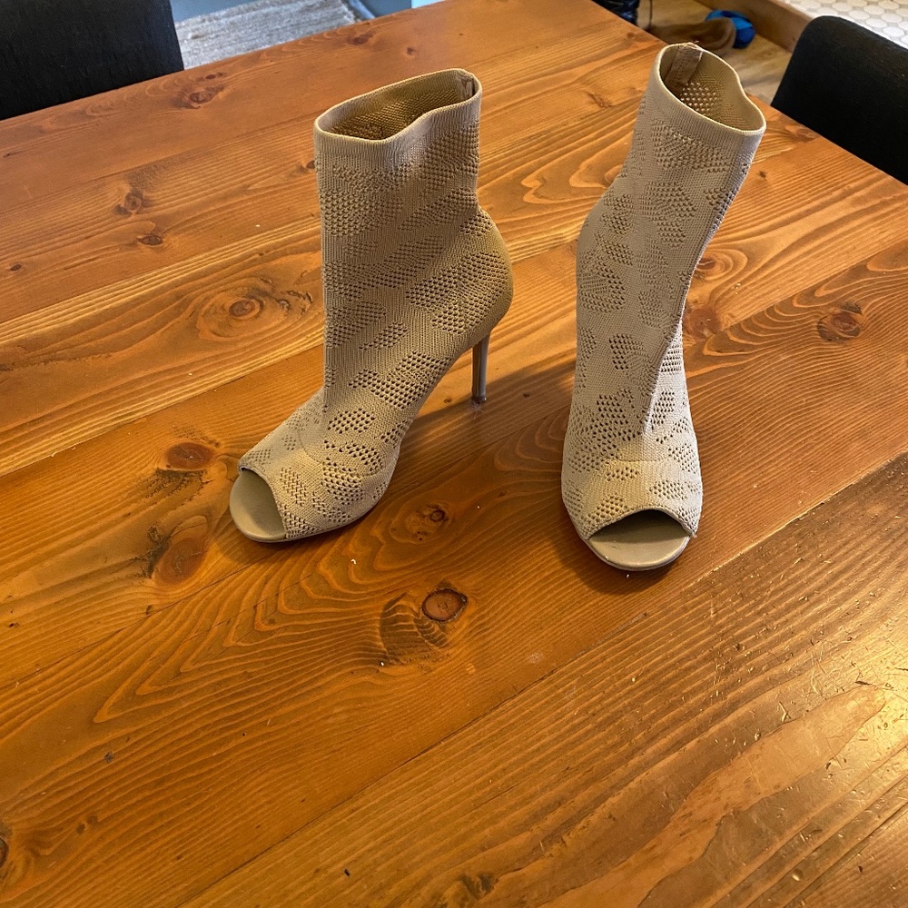 Charles David Sock Peep Toe Heel